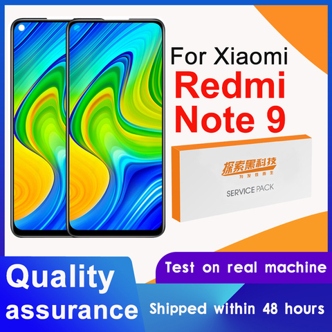 Reemplazo de pantalla de 100% pulgadas para Xiaomi Redmi Note 9, montaje de digitalizador con pantalla táctil LCD, 6,53 probado ► Foto 1/6