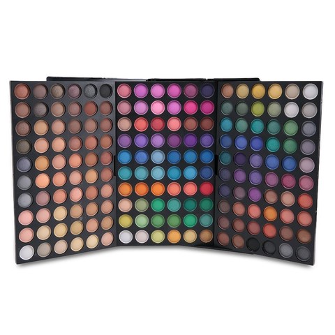 Paleta de sombra de ojos mate, maquillaje de 180 colores a la moda, sombra de ojos Nude neutra, iluminador de maquillaje, paleta de sombras de ojos # E180 ► Foto 1/1