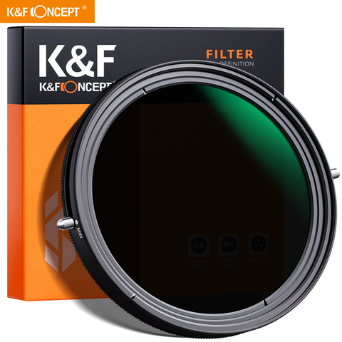 K & F concepto 67mm 77mm 82mm Variable Fader ND2-ND32 filtro ND CPL polarización circular filtro de 2 en 1 para la lente de la cámara NO X lugar ► Foto 1/6