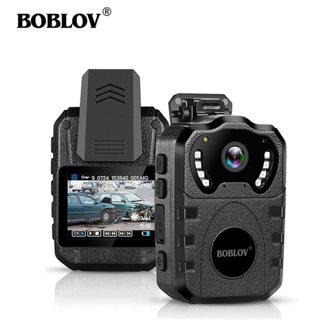 BOBLOV-cámara corporal WN10 1080P HD, 32/64GB, visión nocturna, IR, policía, grabador de vídeo DVR de seguridad de 175 grados ► Foto 1/6