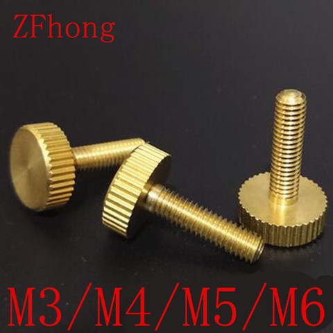 Tornillos de cabeza plana de latón moleteado M3 M4 M5 M6 20 unidades por lote ► Foto 1/2