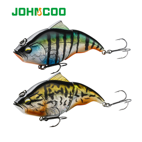 JOHNCOO 115mm vibración SW señuelo de Pesca flotante sin labios Crankbaits se hunde de plástico duro Artificial VIB cebo aparejos de pesca lubina ► Foto 1/6