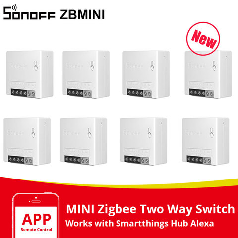 3/5/10/20 Uds Itead SONOFF Zigbee 3,0 ZB MINI inteligente interruptor de dos/2 Aplicación remota interruptor de Control de casa inteligente trabaja con SmartThings ► Foto 1/6