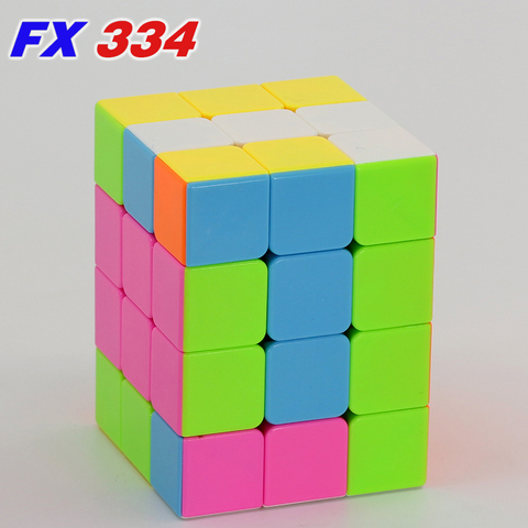 Puzle de Cubo mágico FanXin, 3x3x4, 334 velocidades educativas sin pegatinas, juego de rompecabezas de inteligencia giratoria 433, 4x3x3 ► Foto 1/6