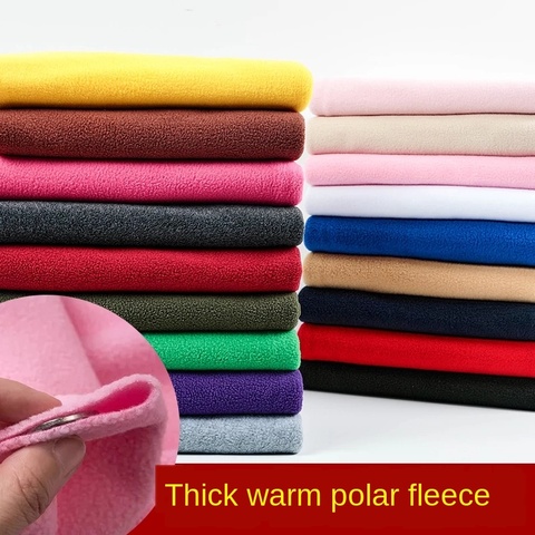 Tela Polar gruesa para costura, forro Polar suave y cálido, color blanco, para manualidades ► Foto 1/6