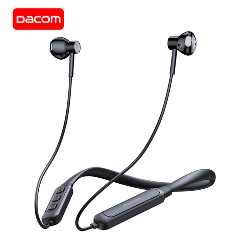 DACOM-auriculares G03H deportivos, inalámbricos por Bluetooth 5,0, banda para el cuello, a prueba de sudor, con reproducción de 10H, para iPhone, Samsung y Xiaomi ► Foto 1/6