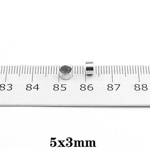 Imán potente redondo pequeño de 5x3mm, imán potente de neodimio de hoja de 5x3mm, 5x3mm, imanes permanentes de neodimio fuertes de 5x3mm, 20 ~ 1000 Uds. ► Foto 1/6