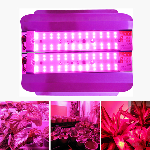 Luz LED de cultivo para plantas medicinales, luces de Interior de espectro completo de 50W y 100W para plantas medicinales y flores ► Foto 1/6