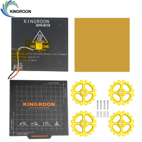KingRoon-Placa de calentamiento para impresoras 3D KP3S, 1 Juego de placa exclusiva de 24V y módulo de nivelación de almohadilla magnética azul ► Foto 1/6
