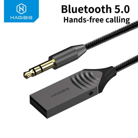 Adaptador Bluetooth 5,3 para coche, micrófono de música, manos libres,  3,5mm, receptor inalámbrico - AliExpress