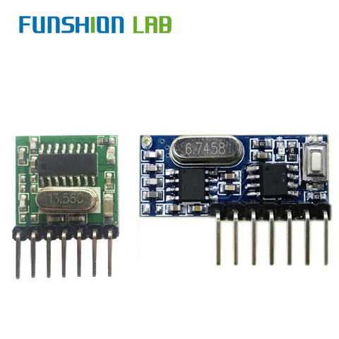 FUNSHION 433 mhz inalámbrico de voltaje amplio de codificación transmisor + receptor decodificador 4 canales módulo de salida de 433 Mhz control remoto ► Foto 1/6