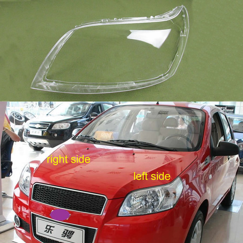 Pantalla de Lámpara transparente, carcasa de faro delantero, cubierta de cristal para Chevrolet Aveo 2009 2010 2011 ► Foto 1/6