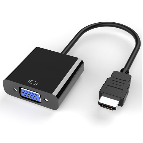 Felkin-Adaptador de HDMI a VGA, Cable HDMI macho a VGA hembra 1080P, convertidor de vídeo Digital a analógico para PC, portátil, proyector tableta ► Foto 1/6