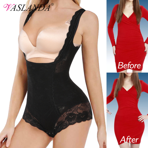 Ropa moldeadora de cintura para mujer, trajes de cuerpo para entrenador, ropa interior adelgazante, prenda modeladora de cuerpo completo sin costuras, Control firme, maletines postparto ► Foto 1/6