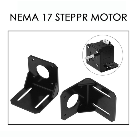 NEMA 17 Steppr Accesorios de Motor soporte de montaje tipo L soporte de montaje 42 punto de apoyo Motor de pasos Nema17 Motor titular ► Foto 1/6