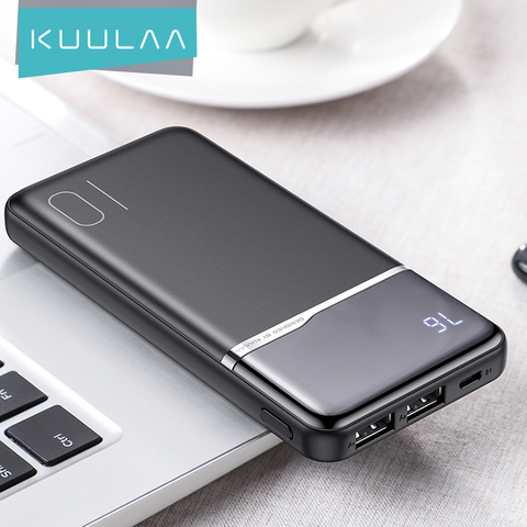KUULAA Power Bank Batería Externa 10000mAh Cargador Móvil Portátil Banco de Energía para Móvil para Xiaomi Mi iPhone Huawei ► Foto 1/6