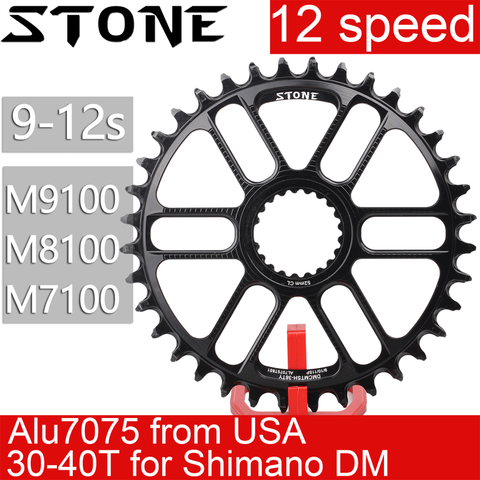 Piedra plato para 12 s Shimano m9100 m8100 m7100 redondo 30T 32 34 36 38T 12 Velocidad directa Monte Chainwheel mt 900, 9100, 8100, 7100 ► Foto 1/6