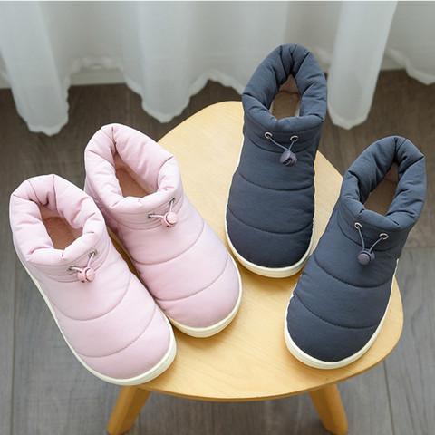 Botas de nieve impermeables para mujer, botines cálidos para exteriores, colores combinados ► Foto 1/6