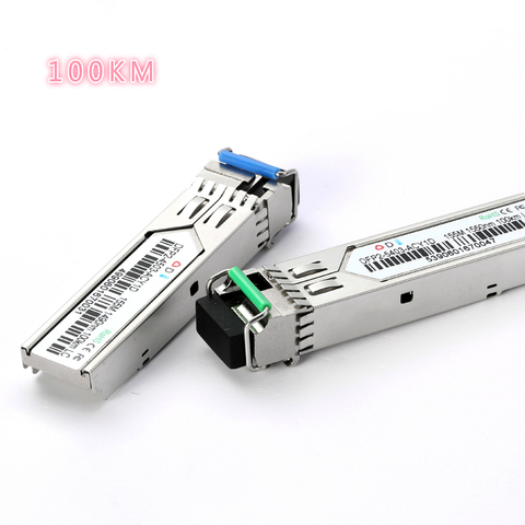 LC 100KM SFP módulo de fibra óptica 1,25G LC 100 KM/1490/1550nm sola fibra ópticos SFP módulo de transceptor SFP para ONU OLT ► Foto 1/1