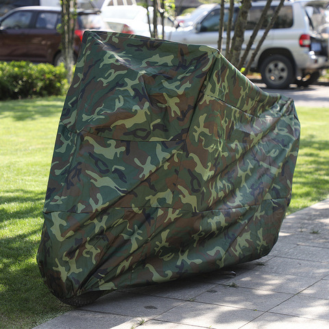 POSSBAY-funda protectora Universal de camuflaje para motocicleta, cubierta impermeable UV para exteriores, a prueba de lluvia y polvo ► Foto 1/6