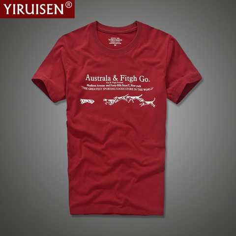 YiRuiSen 2022-Camiseta de algodón suave para hombre, Camiseta con estampado, ropa de marca de verano, 100% ► Foto 1/6