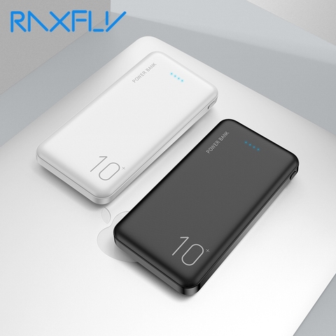 RAXFLY-Banco de energía de 10000mAh para Xiaomi mi, batería externa, cargador portátil, LED ► Foto 1/6