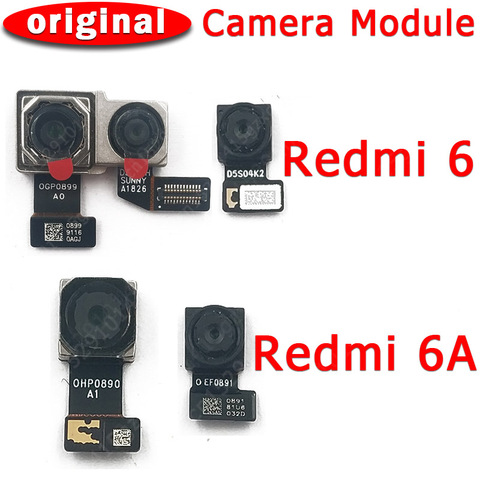 Cámara de visión trasera y delantera Original para Xiaomi Redmi 6 6A, módulo de cámara Frontal principal, Cable flexible, piezas de repuesto ► Foto 1/3
