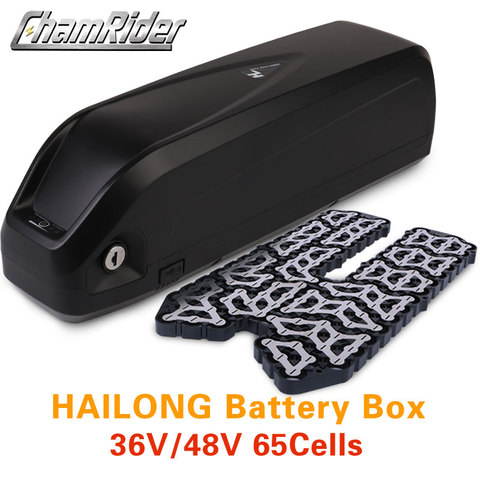 Caja de batería de bicicleta eléctrica de tubo descendente de SSE-077 HaiLong con salida de 5 V USB con S tiras de níquel de 10 s 6 P 13 s 5 P ► Foto 1/6