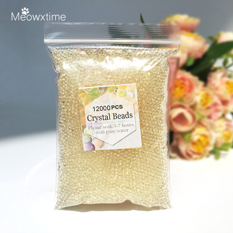 12000 unids/bolsa de agua de polímero de Gel hidrogel de Agua de Cristal de flores/boda/Decoración de bolas de agua de cultivo de regalo ► Foto 1/6