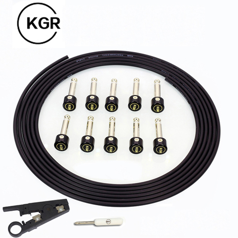 KGR DIY 10 pies sin soldadura conectores Pedal efecto Cable por Vangoa, Kit con destornillador ► Foto 1/6