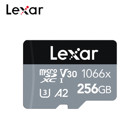 Lexar-tarjeta Micro SD profesional, Serie de plata 1066x, 64GB, 128GB, 256GB, SDXC, tarjeta TF de alta velocidad, V30, a2, para cámara 4K ► Foto 1/6