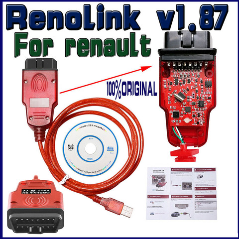 Renolink-codificación de llaves V1.87 Renolink, UCH, tablero a juego, codificación ECU, funciones de reajuste ► Foto 1/6