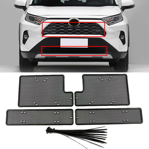 Rejilla frontal de acero inoxidable para coche Toyota RAV4 rav 4 2022, accesorios de estilismo para insectos ► Foto 1/6