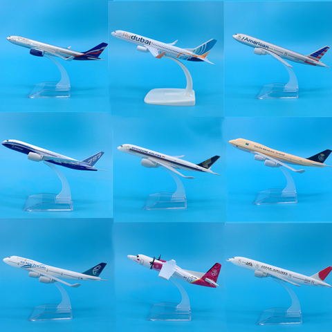 Modelo de avión de 16CM para niños, Avión de juguete de avión fundido a presión, Airbus A320, A330, A350, A380, Boeing B737, B747, B777, B787 ► Foto 1/6