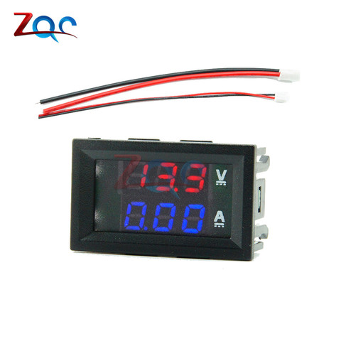 Mini Digital voltímetro amperímetro DC 100V 10A Panel Amp voltios medidor de corriente de voltaje Detector comprobador de 0,56 