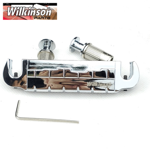 Wilkinson-guitarra eléctrica LP envolvente ajustable, puente trasero cromado plateado WOGT2 ► Foto 1/5