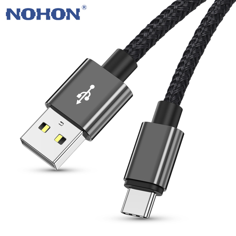 USB Type C Cable cargador de datos para Samsung Galaxy A30 A50 A51 S10 S20 Xiaomi Mi 8 9 Redmi Note 8T Huawei P30 Lite Pro Oneplus Original USBC 1m 2m 3m línea de teléfono móvil de carga rápida ► Foto 1/6