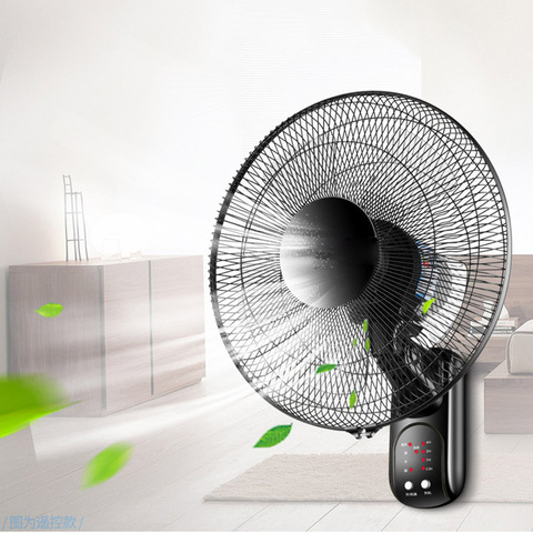 60W ahorro de energía natural viento montado en la pared ventilador eléctrico de control remoto ventilador de refrigeración de verano ► Foto 1/6