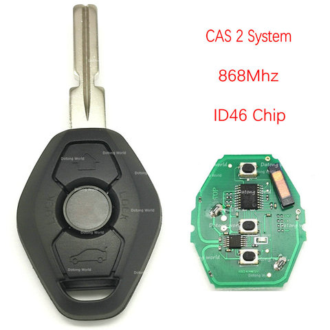 Datong World-mando a distancia inteligente para coche, Control remoto automático para BMW CAS2 System 1 3 5 7 Series 46 Chip 868 Mhz, reemplazo de llave remota de coche HU58 Blade ► Foto 1/6