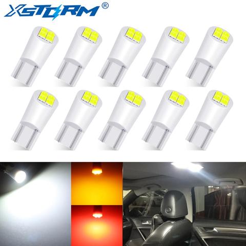 Bombilla Led T10 W5W para coche, luces interiores para automóvil, lámpara de techo de lectura, luz de matrícula automática de 12V, 12V, blanco, rojo y amarillo, 194, 168, 3030 ► Foto 1/6