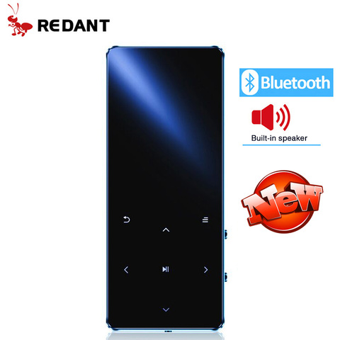 REDANT-reproductor MP4 con bluetooth, dispositivo de música mp3, mp4, portátil, delgado, con teclas táctiles de 1,8 pulgadas, radio fm, vídeo, cámara de alta fidelidad, 4 GB, 16GB ► Foto 1/6