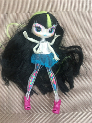 Muñeca de juguete de monstruo de Una version para niña, muñeco de pelo largo de 20cm con ropa DIY para muñecas ► Foto 1/6