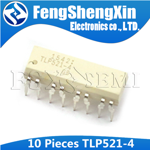 10 unids/lote TLP521-4GB DIP-16 TLP521-4 TLP521 aisladores acoplados ópticamente Fototransistor de montaje de alta densidad ► Foto 1/1