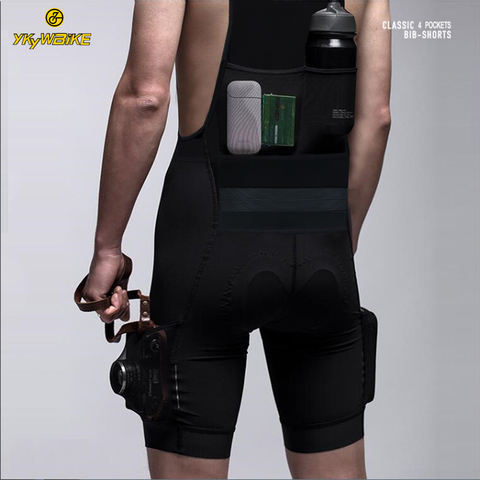 YKYWBIKE-pantalones cortos de LICRA para ciclismo para hombre, de 4 bolsillos, Pro Corea, transpirables, geniales para viajes largos, 8 horas de conducción, pantalones cortos para bicicleta ► Foto 1/6
