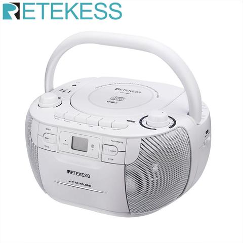 Retekess TR621 AM/FM Radio Cassette reproductor de cinta con función de grabación de reproductor de CD compatible con tarjeta USB/TF + Control remoto ► Foto 1/6