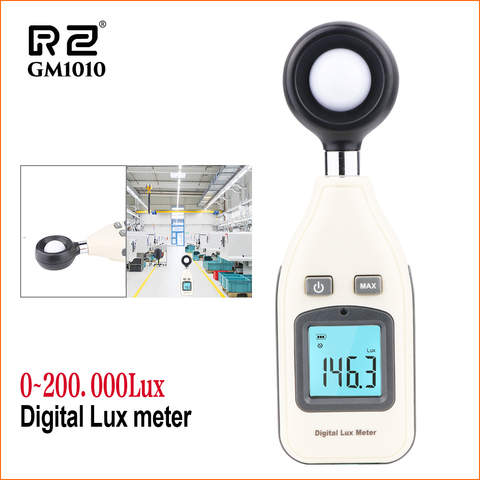 RZ luxómetro de luz metros 0- 20000 digital Handheld Lux iluminómetro medidor luminómetro fotómetro/Lux/FC probador LM ► Foto 1/6