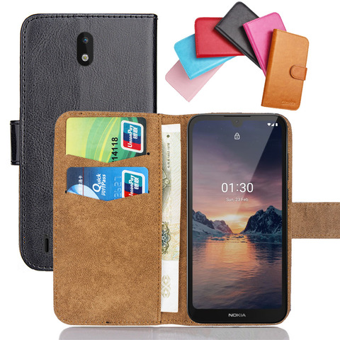 Para Nokia 1 1,3 2 2 V 2,1 de 2,2 de 2,3 3 3 V 3,1 C 3,2 Plus Flip 3,1 plus de cuero suave para el teléfono funda Cartera de tarjeta de crédito casos ► Foto 1/6