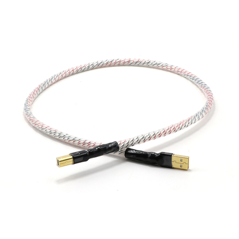 Cable USB de alta calidad, Cable de datos Hifi de tipo A tipo B para DAC, alta calidad, chapado en plata y escudo, Nordost Valhalla ► Foto 1/5