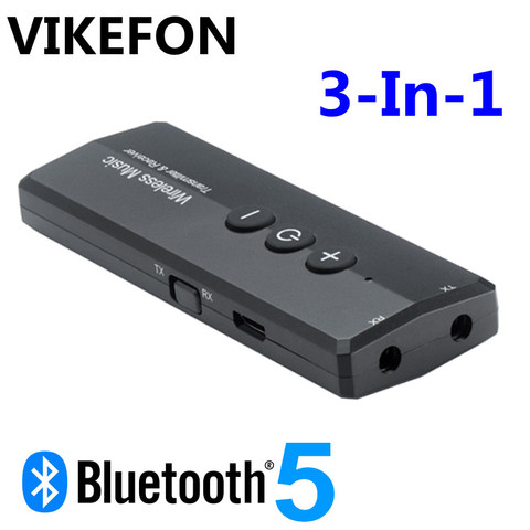 Caliente Bluetooth 5,0 Audio 4,2 transmisor receptor de 3 en 1 3,5 MM 3,5 AUX Jack estéreo USB música adaptadores inalámbricos para coche TV MP3 PC ► Foto 1/6