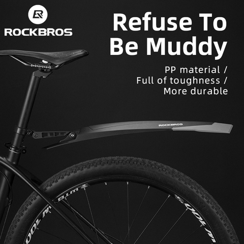 ROCKBROS-guardabarros trasero y delantero para bicicleta de montaña, accesorio para ajustar cualquier ángulo ► Foto 1/1